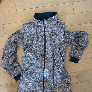 Lululemon Athletica Black and White Speckled Ski Jacket